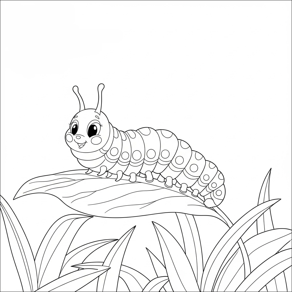 Frühlings-Ausmalbild für Kinder