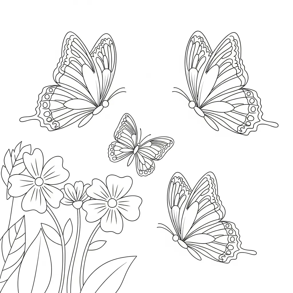 Frühlings-Ausmalbild für Kinder