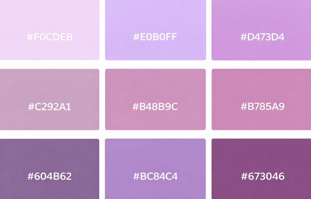 Mauve Farbpalette