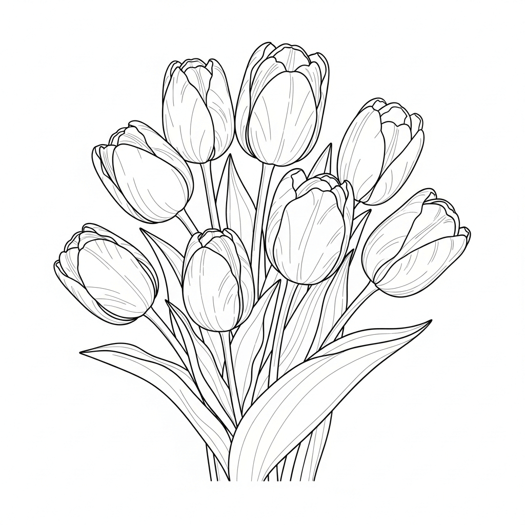 coloriage printemps