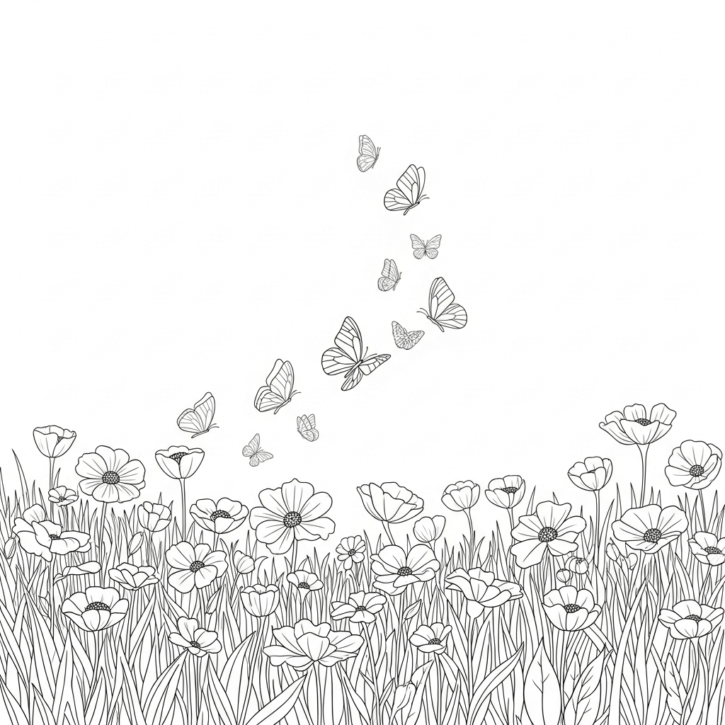 coloriage printemps