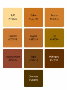 Brown colors