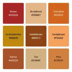 Brown hex code