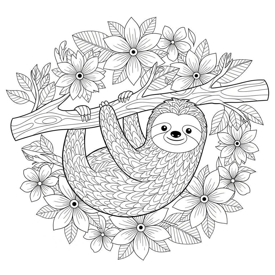 Mandala-Ausmalbild