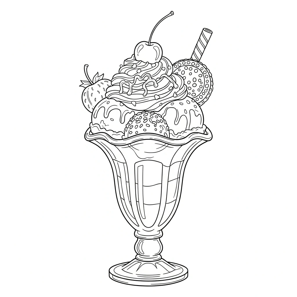 coloriage coupe de glace