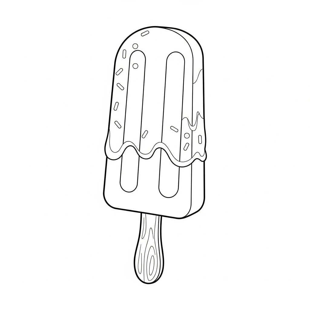 coloriage enfant glace