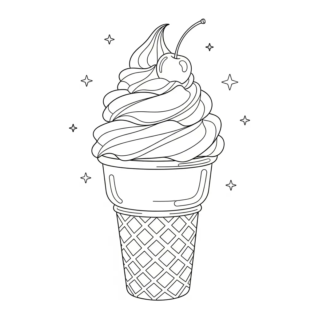coloriage glace à l'italienne