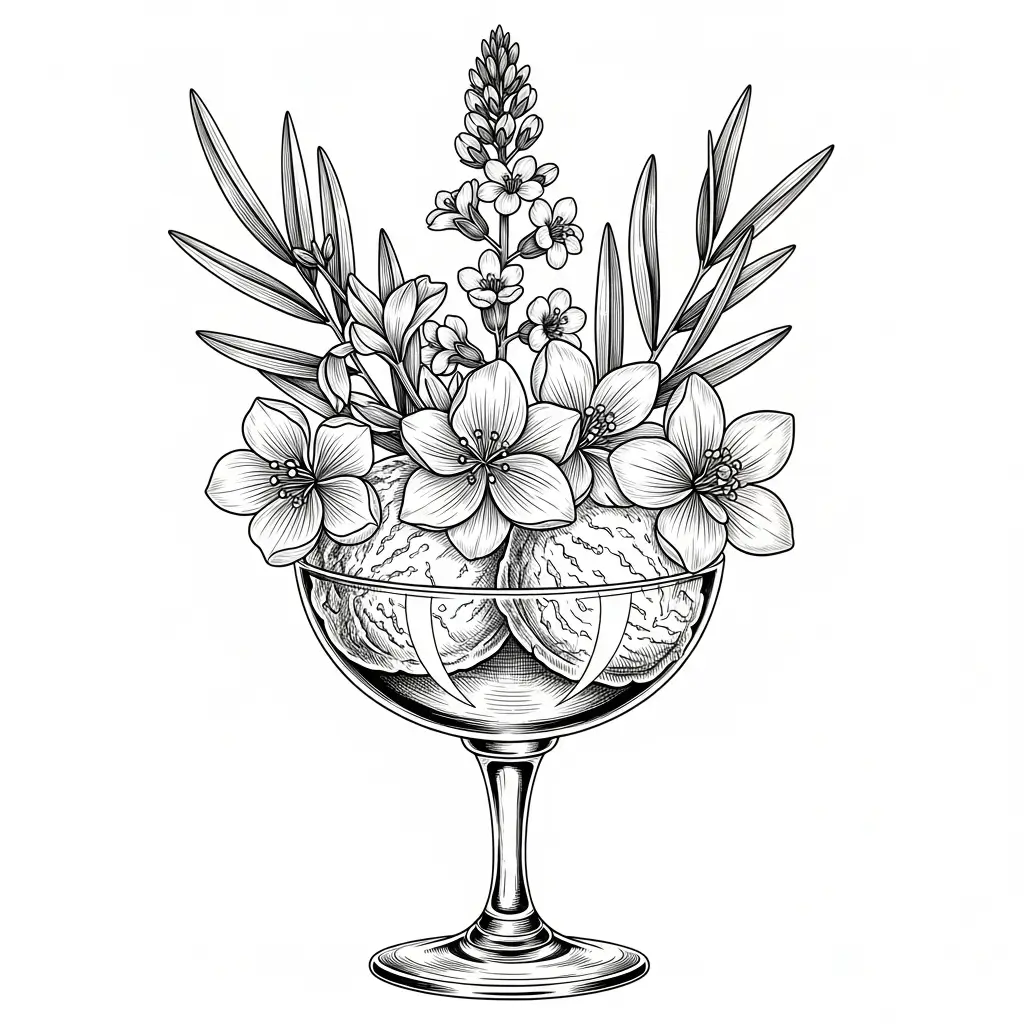 coloriage glace adulte complexe