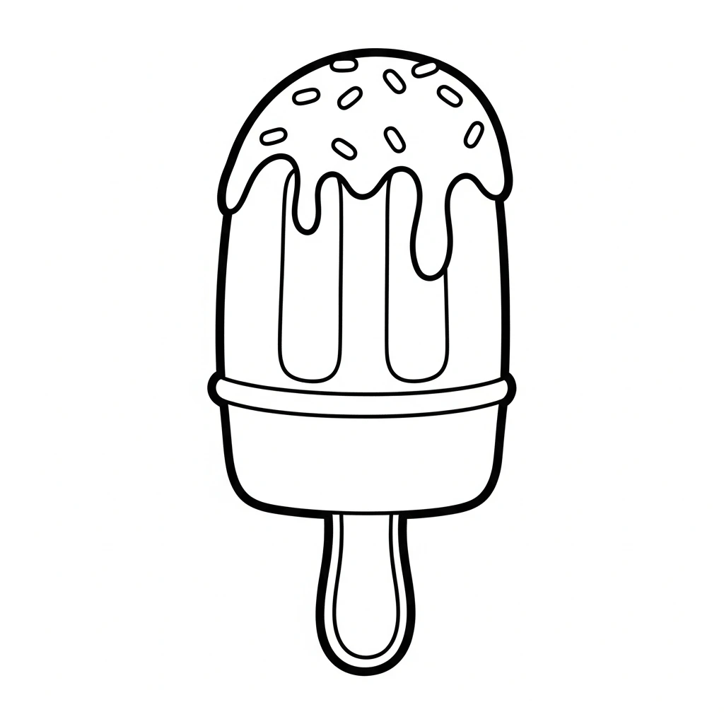coloriage glace cornet
