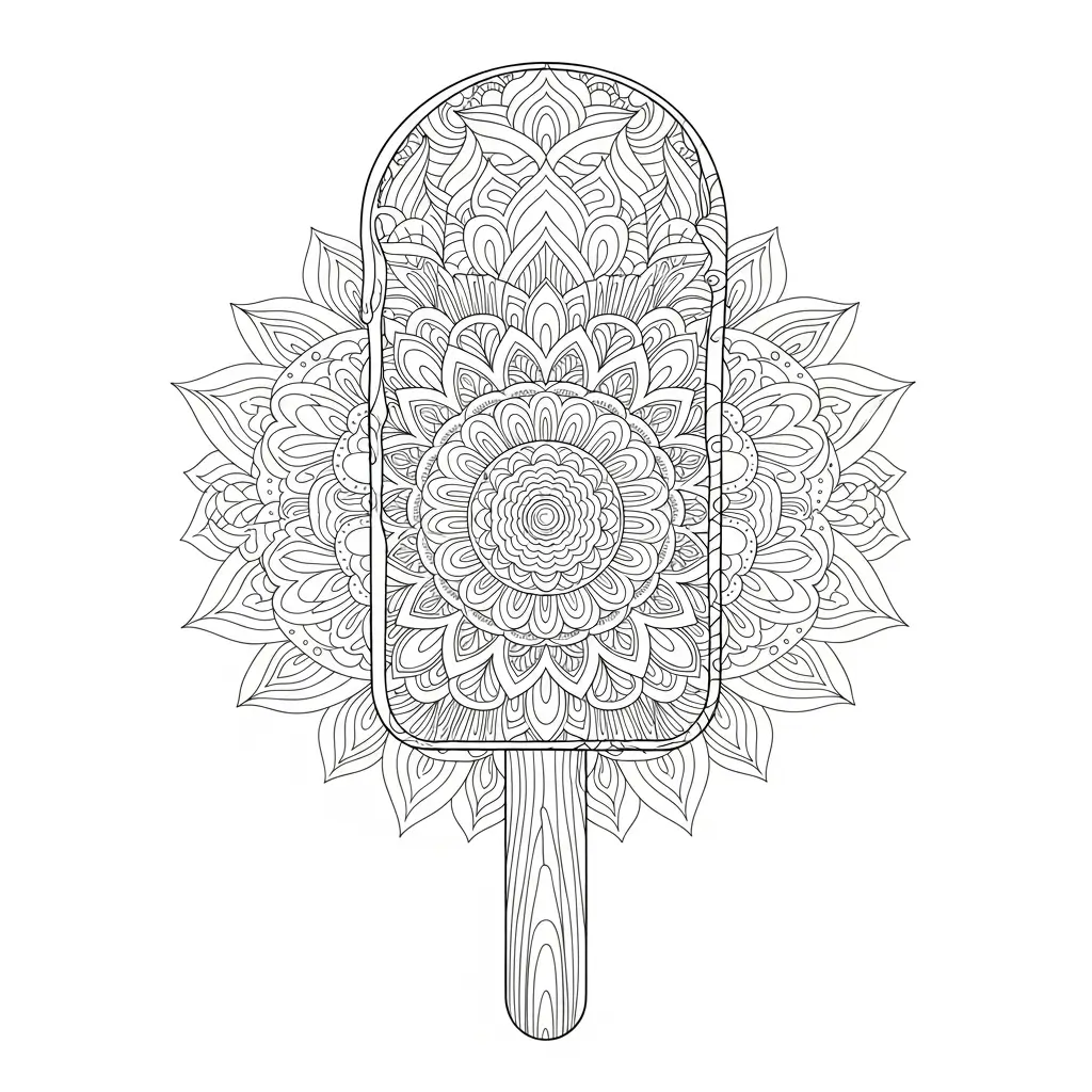 coloriage glace mandala