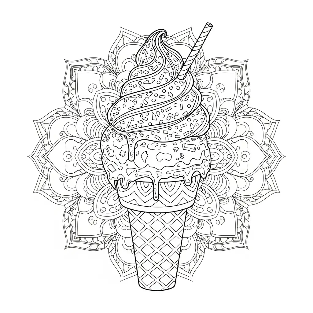 coloriage milkshake glace