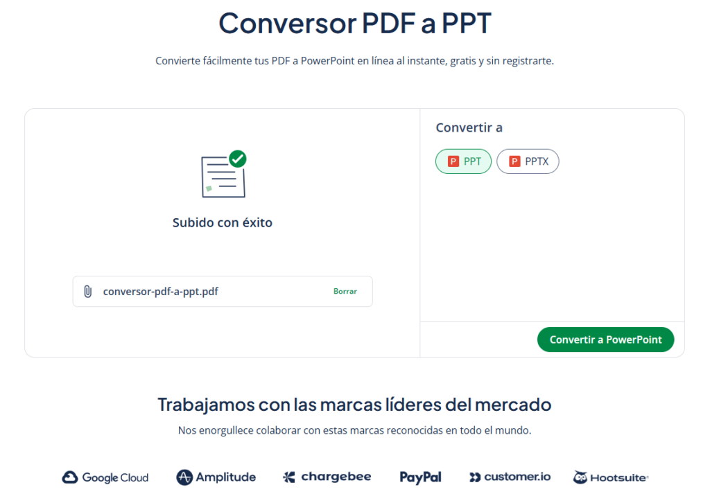 Paso a paso para convertir archivos PDF a PPT con Quillbot.