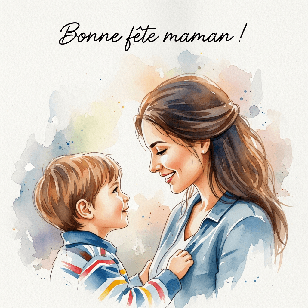 bonne fete maman dessin