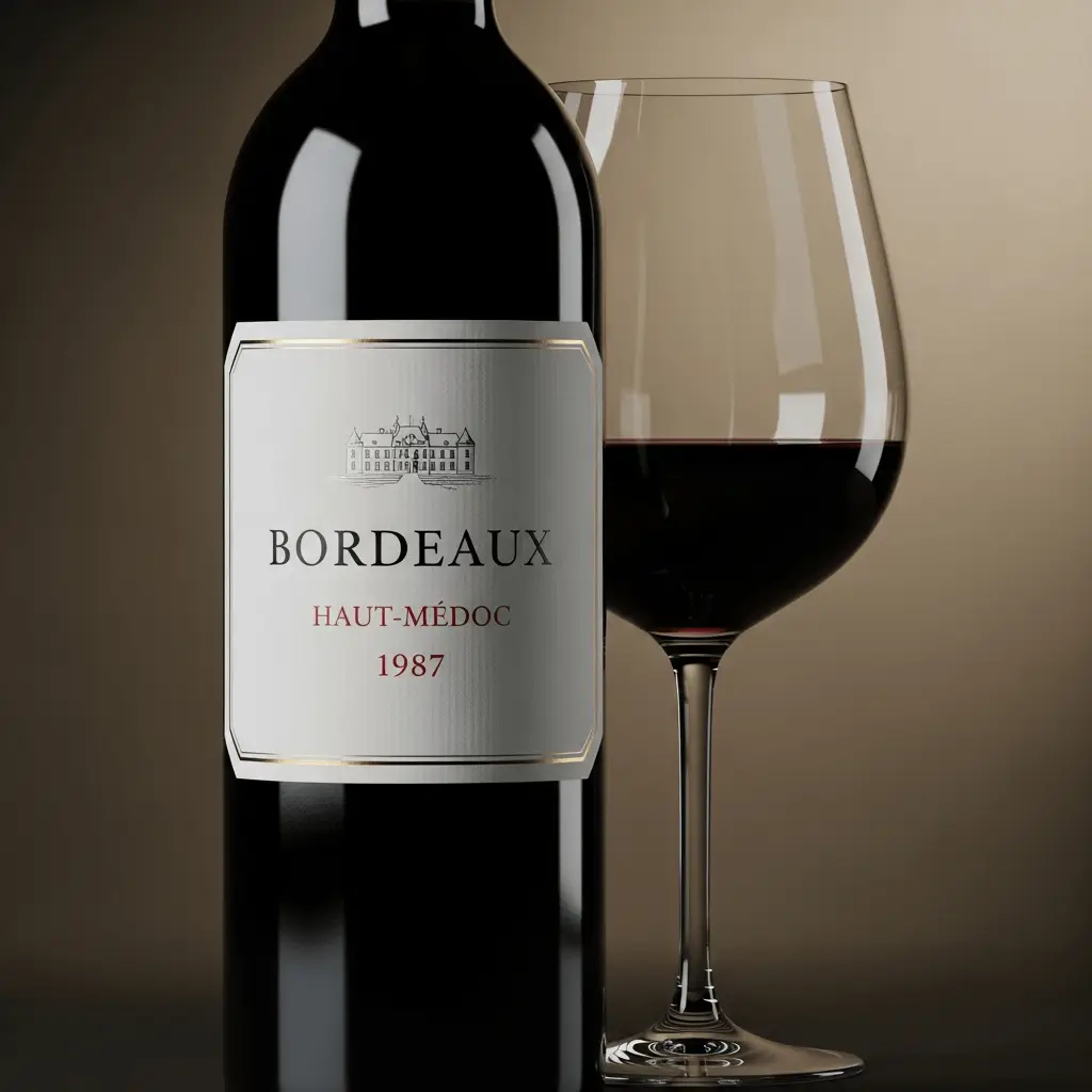 packshot bouteille de vin