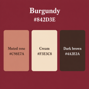 Burgundy color palette 3