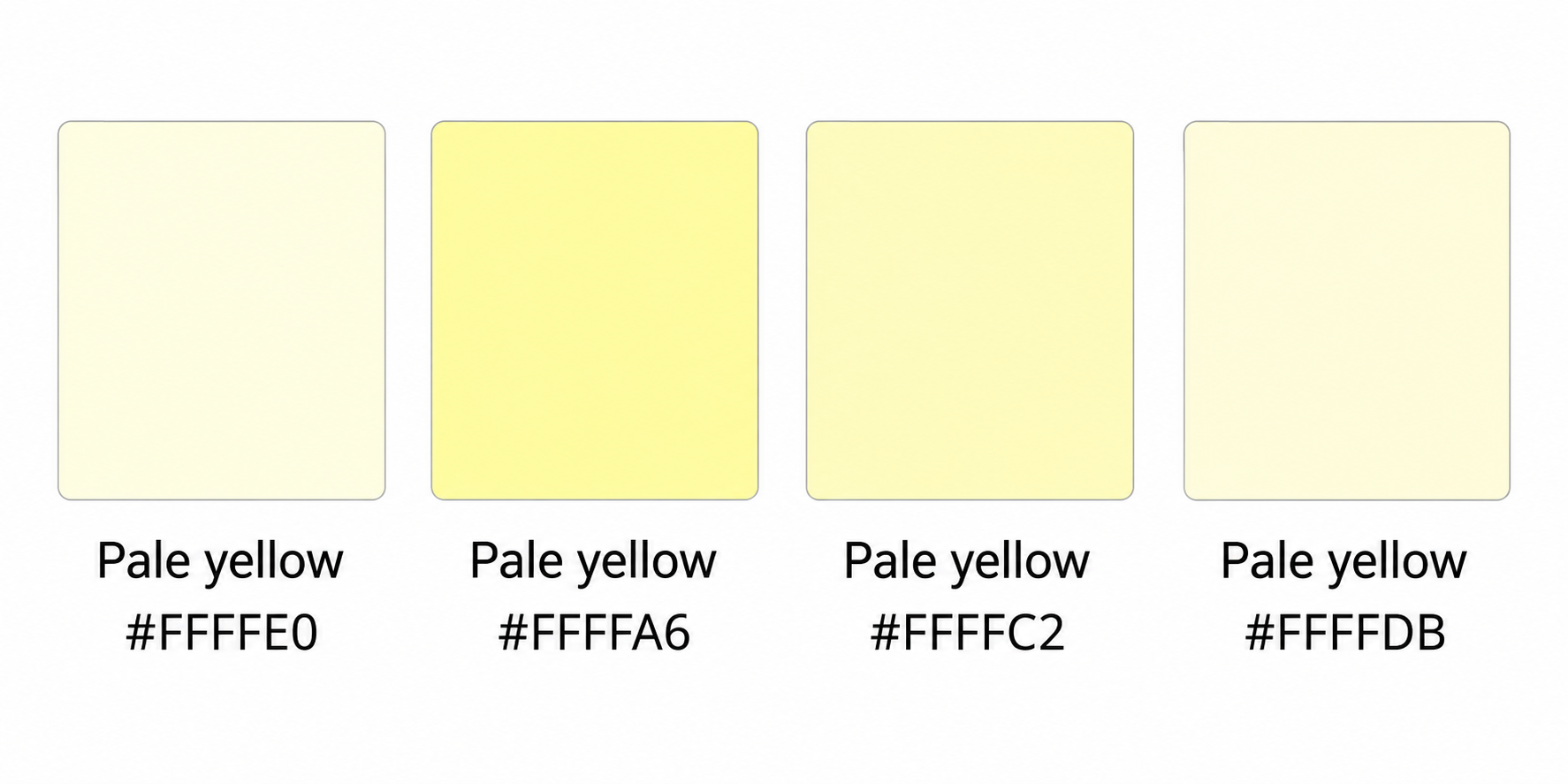 Pale yellow hex code