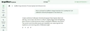 Landing page for Quillbot's Image Prompt Generator