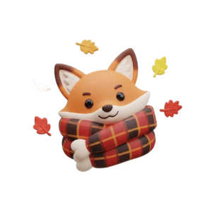 An autumn fox emoji emoji created with Quillbot's Emoji Generator