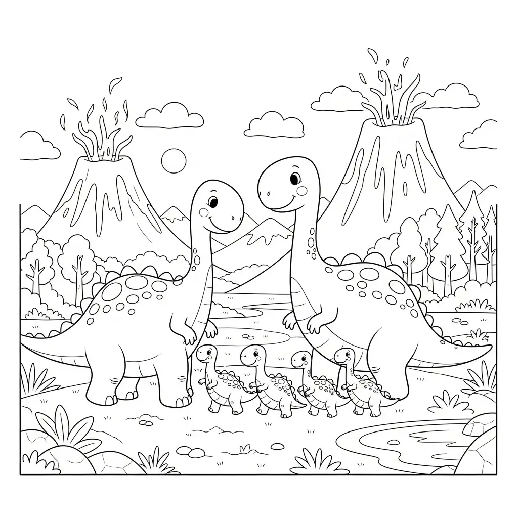 coloriage dinosaure diplodocus