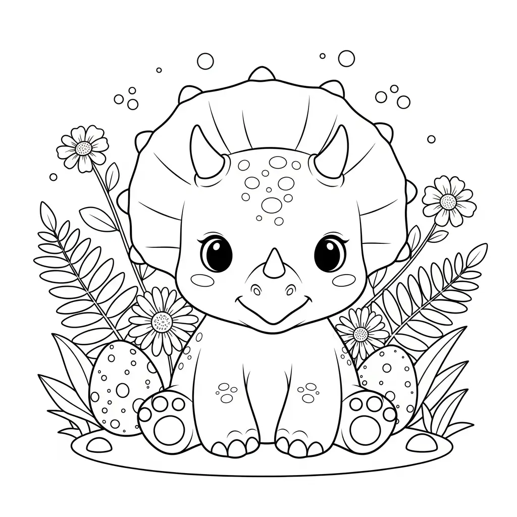 coloriage dinosaure enfant