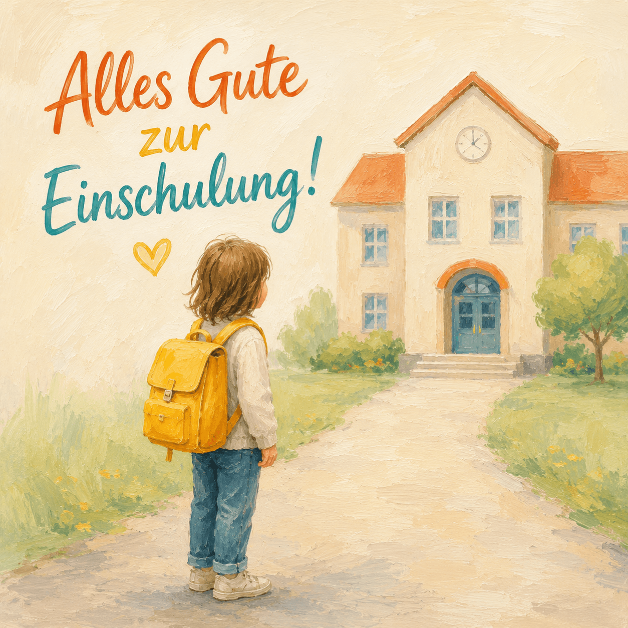 Glückwünsche zur Einschulung