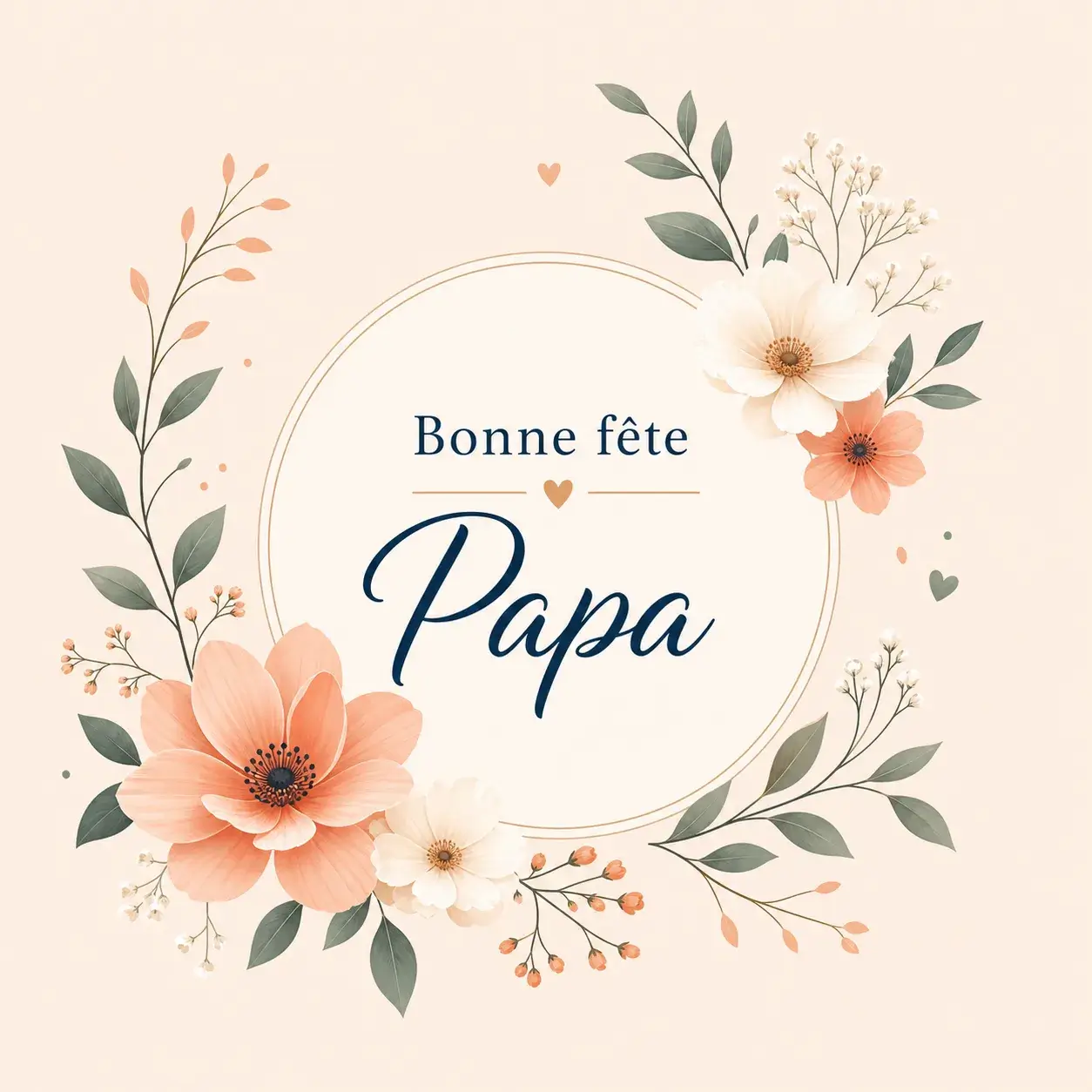 dessin fete des peres pour carte