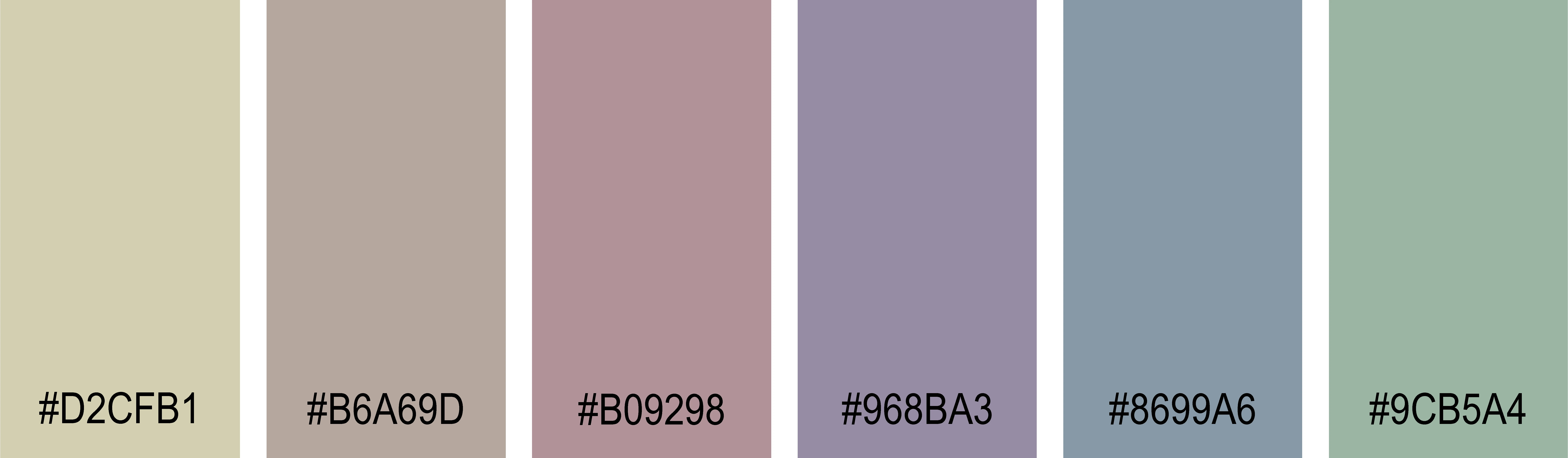 Farbpalette gedeckte Farben hell