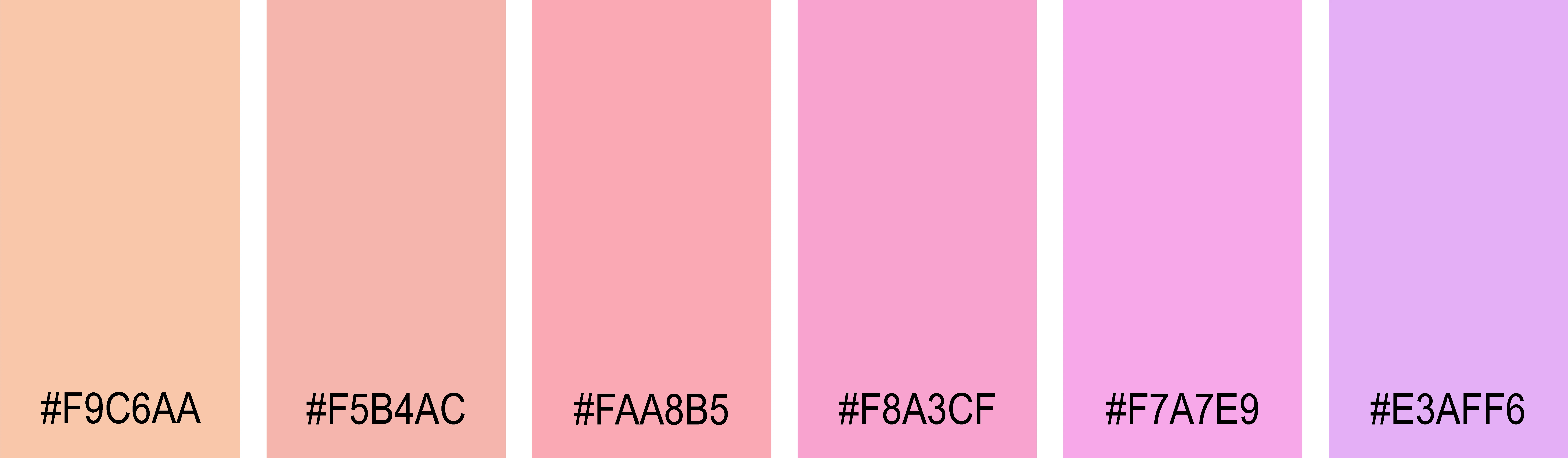 Pastellrot Farbpalette