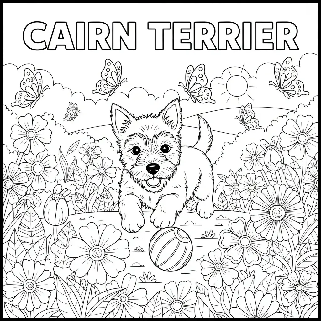 coloriage chien epagneul breton