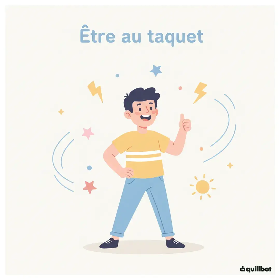 expression être au taquet