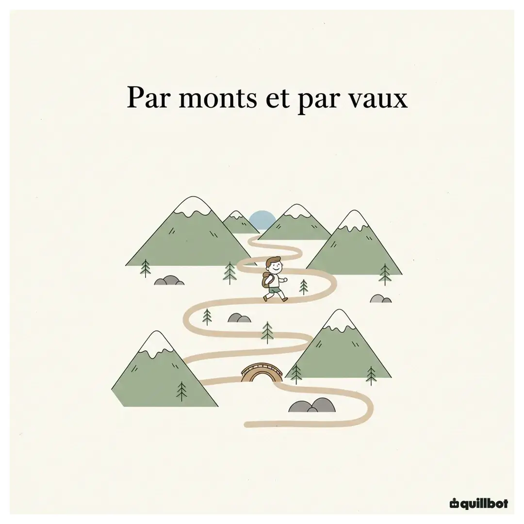 expression par monts et par vaux