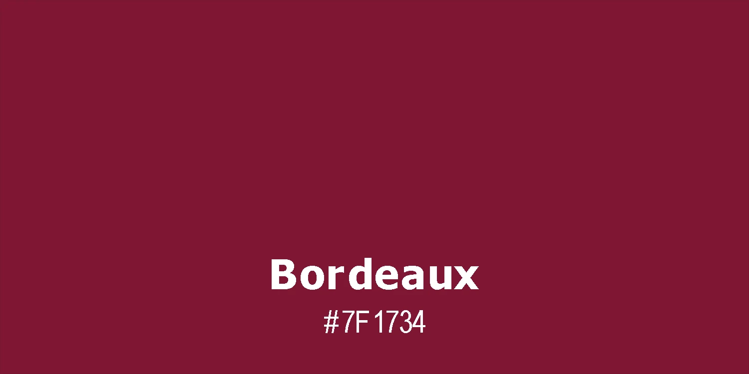 Bordeaux Farbe