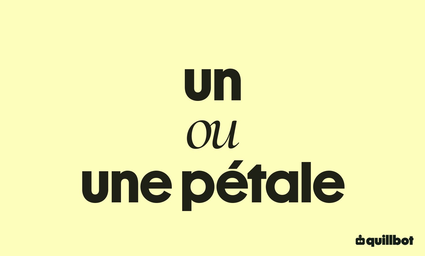 un ou une pétale